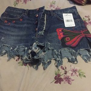 Free People Denim Shorts Very Cute